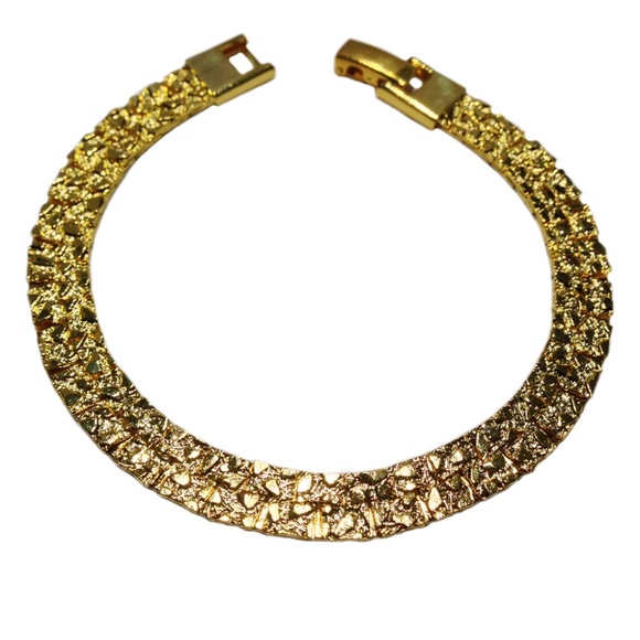 8 Golden Tone Fashion Bracelets, Elegant Jewelry - Picture 3 of 9
